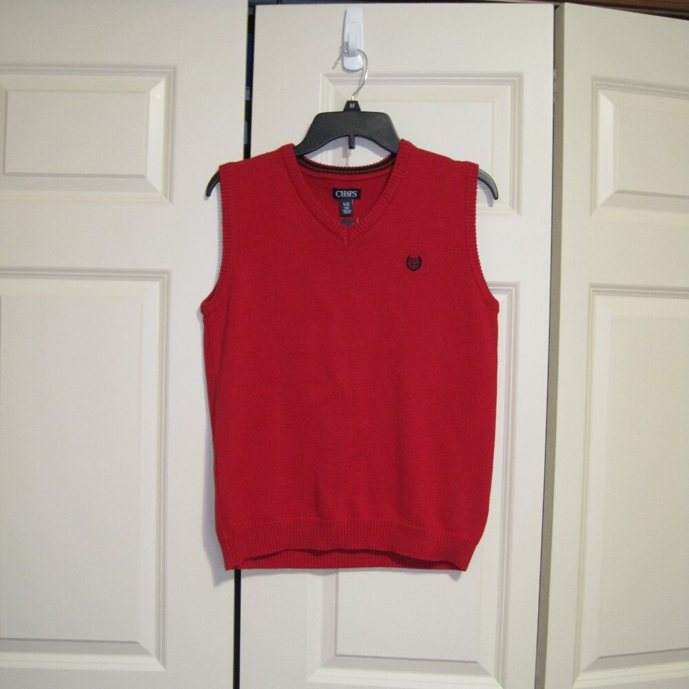 NWT Chaps red vest sz L 14/16 boys